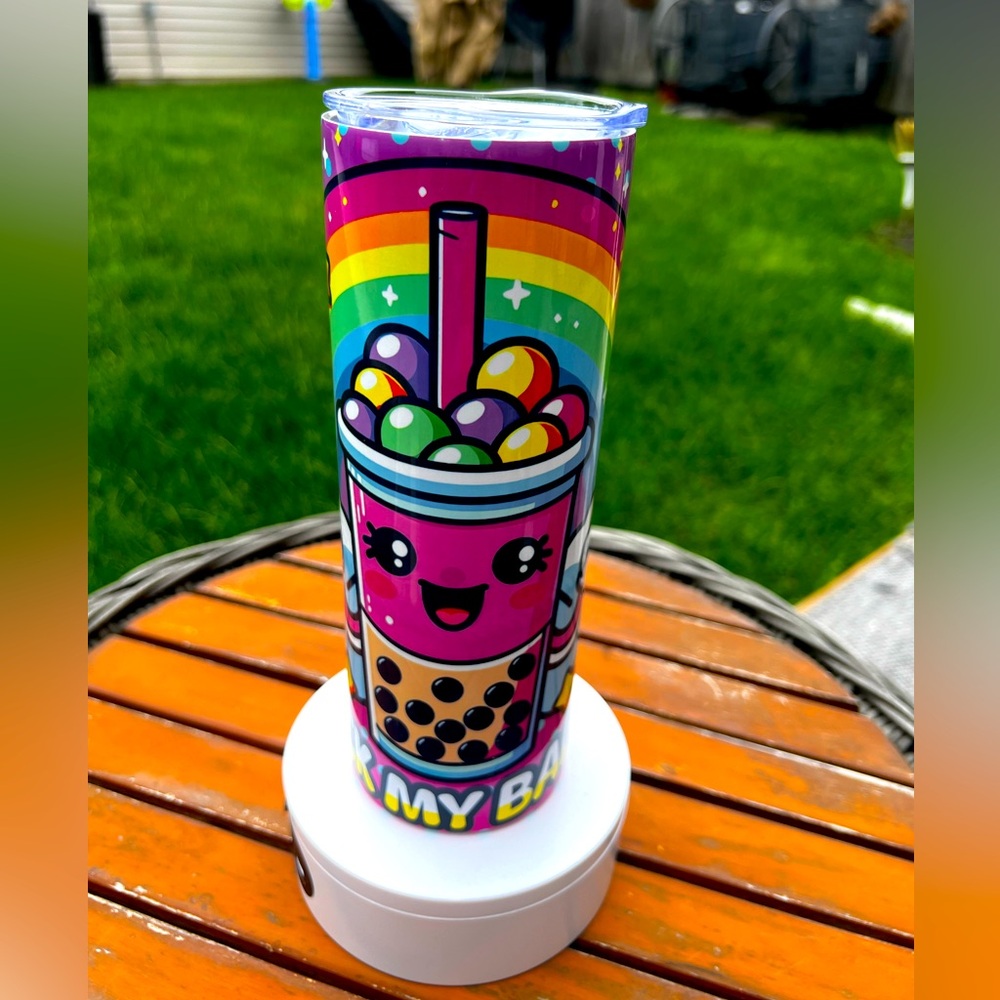 Colorful Boba Tumbler